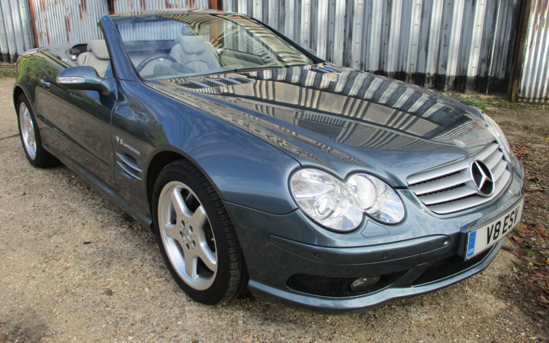 2002 Mercedes SL55 AMG.1 owner car, 34800 miles from new. £27000