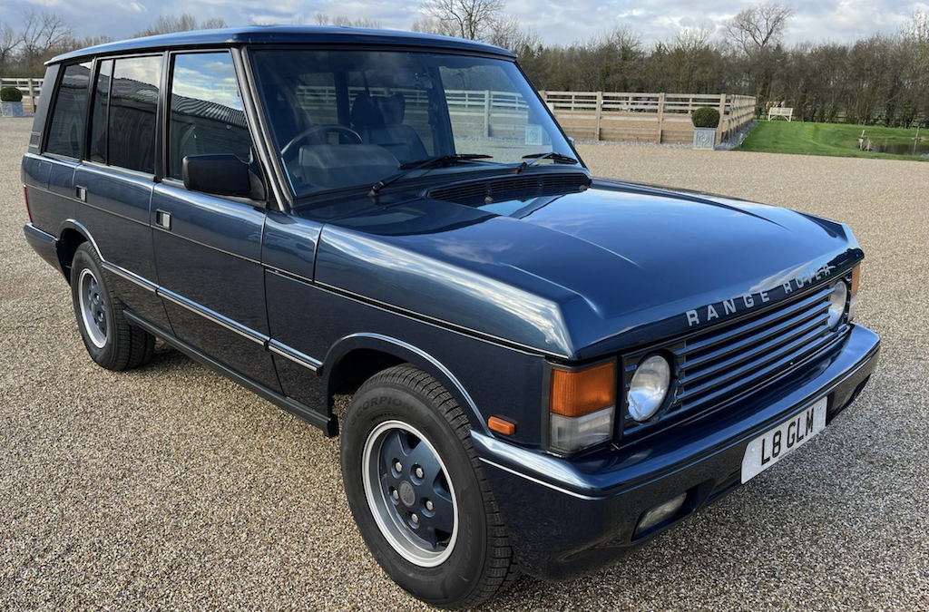 1994 Range Rover 4.2 LSE. Plymouth Blue Metallic with Dark Brown Leather interior. 124150 Miles. SOLD