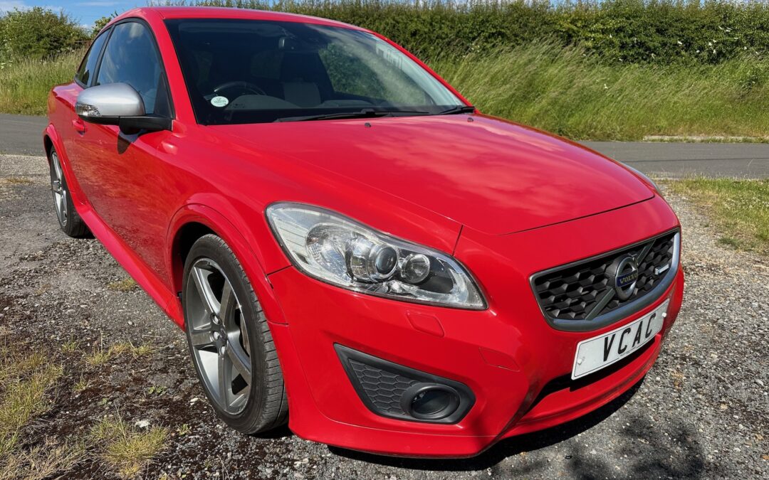 2010(June). Volvo C30 T5 R Design Automatic. 36390 Miles. ULEZ EXEMPT. £325 RFL Per Annum. Passion Red. £8950.SOLD