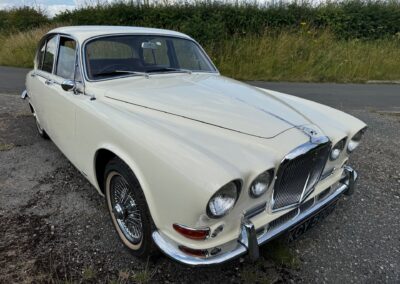 1968 Jaguar 420 Manual with Overdrive. Very clean and tidy car. £18950.
