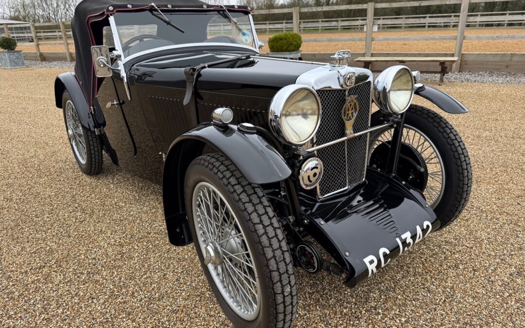 1933 MG J2 Midget.  Restored to the highest Standard. £39000.