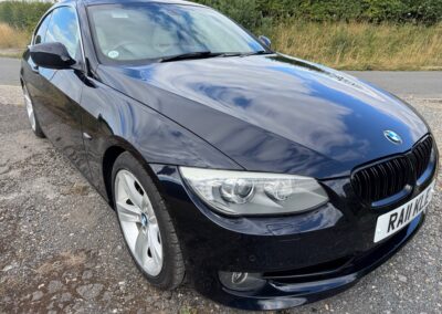 2011(June) BMW 325(3.0) Individual Coupe Automatic. Azurite Blue Metallic with Individual leather interior. 60500 Miles. ULEZ EXEMPT. £360 Road Tax per annum. £7950.