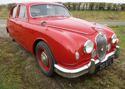 1959 Jaguar Mk1 3.4 MOD,Carmen Red, Very Clean and Straight car. £14500.